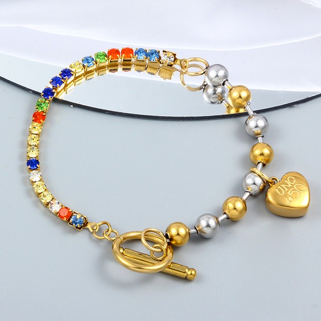Stainless Steel uno de * 50 Bracelet-CH230205-P13CT,UNO DE & 50 jewelry